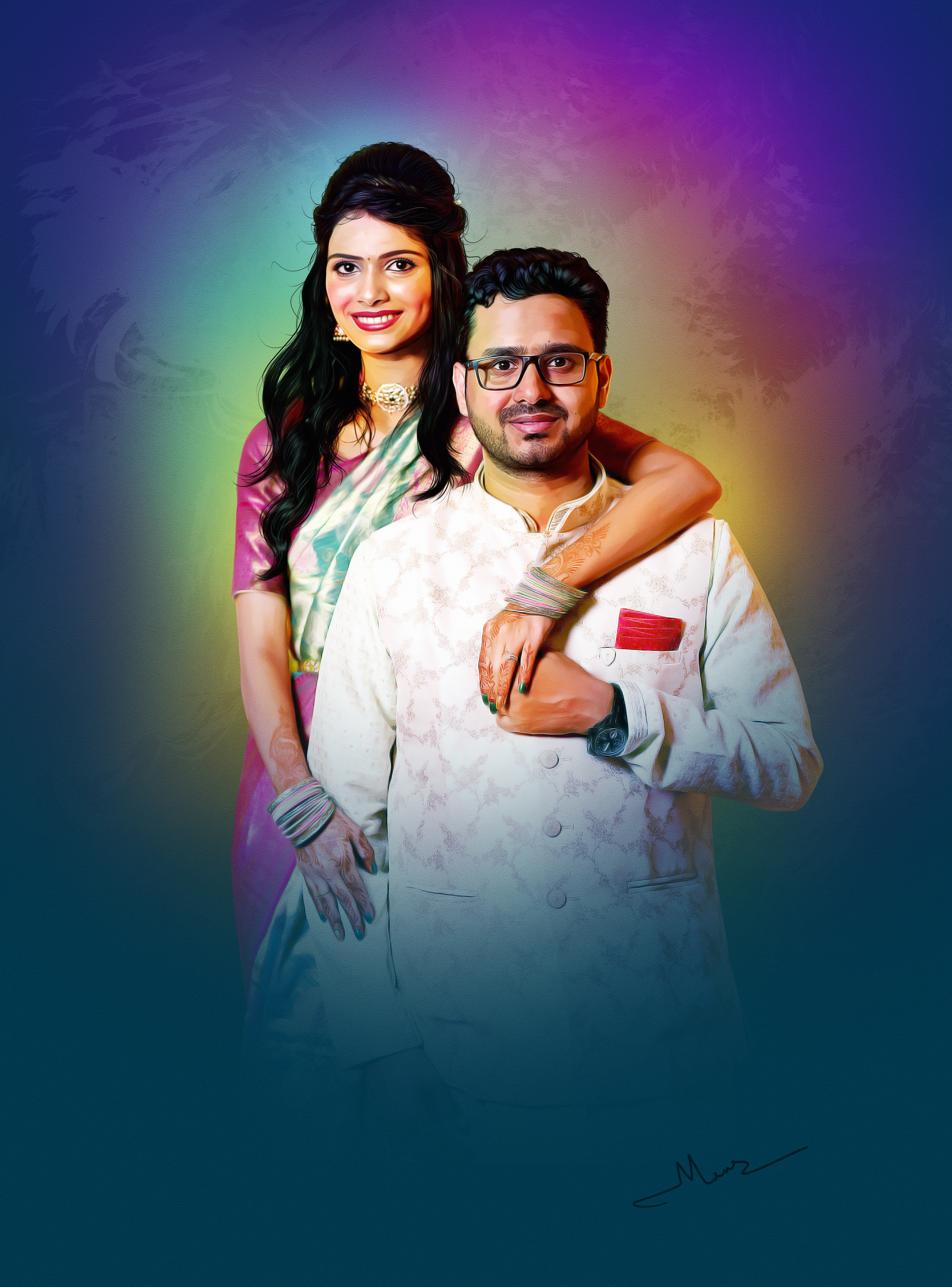 Couple Matte Digital Painting